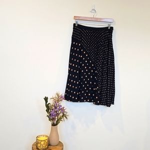 Banana Republic Double Polka-dot Petite Flowy Skirt